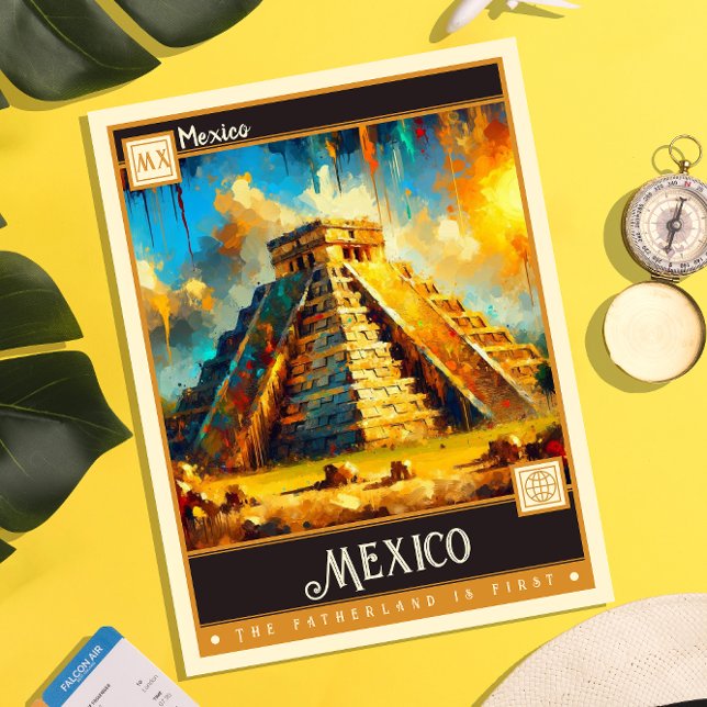 Mexico | Vintage Painting Postcard (Creator Uploaded)