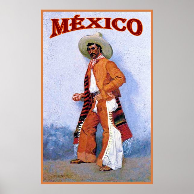México ~ Vintage Travel Poster (Front)