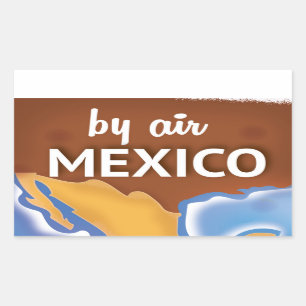 Mexico Vintage Travel poster Sticker