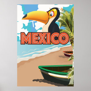Mexico Vintage vacation Poster