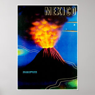 Mexico ~ Volcano Paricutin Poster