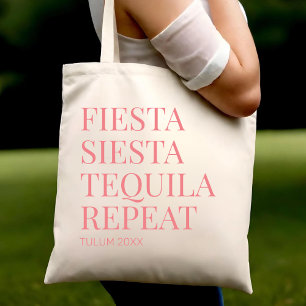 Mexico Wedding Welcome Fiesta Beach Bachelorette Tote Bag