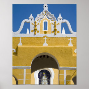 Mexico, Yucatan, Izamal. The Franciscan Convent Poster