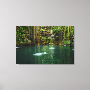 Mexico, Yucatan, Scenic Lake Canvas Print