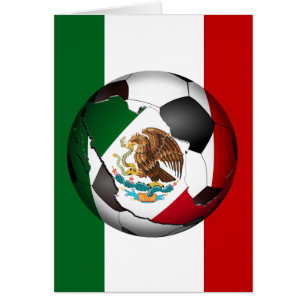 Mexique balle de football avec drapeau couleurs Ar