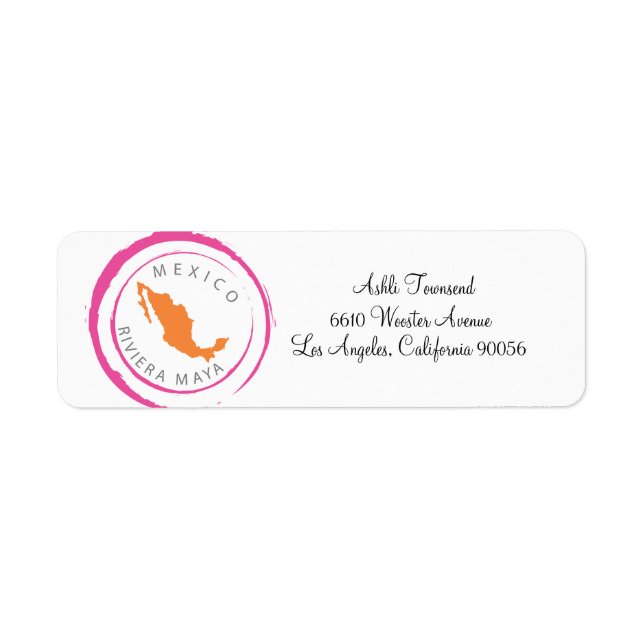 Mexique Carte et Personnaliser votre texte (Devant)