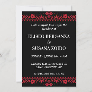 mexique coloré invitation mexicaine mariage