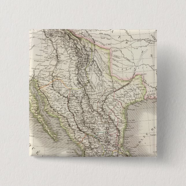 Mexique - Mexico 2 Inch Square Button (Front)