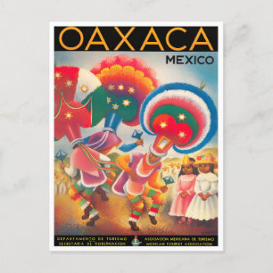 Mexique Oaxaca carte postale voyage vintage
