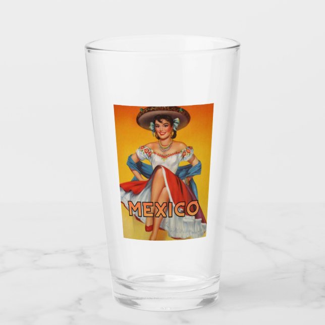 Mexique Pinte de voyage verre (Devant)
