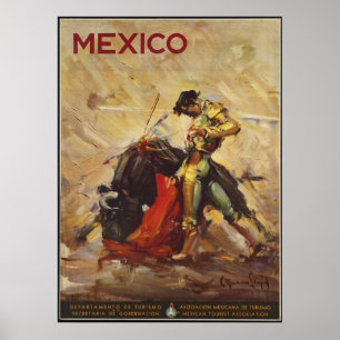 Mexique Poster Vintage voyage et Imprimés rétros