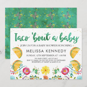 Mexique Taco Bout A Baby Baby shower Invitation