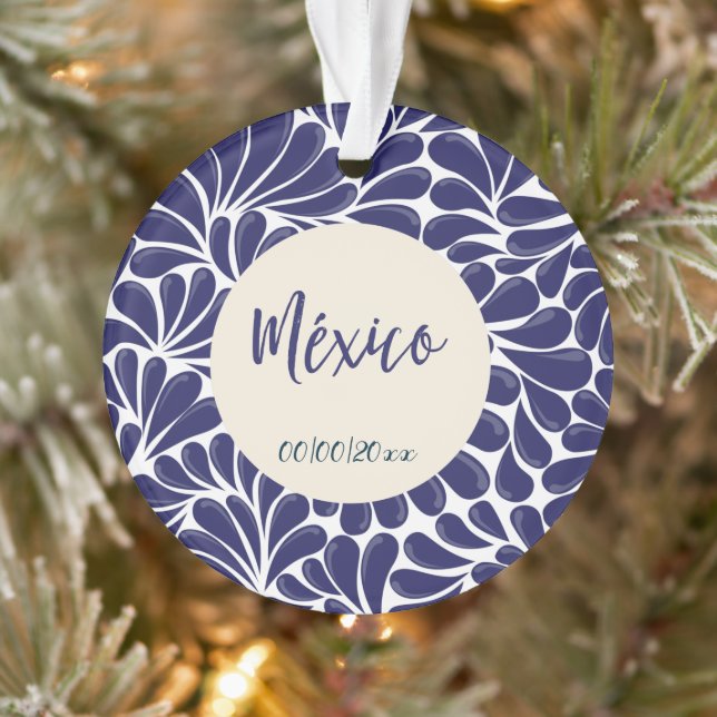 Mexique Talavera Design ornement acrylique (Arbre)