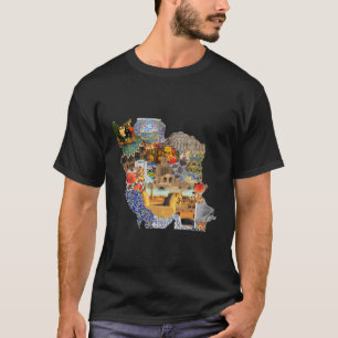 Meydan Shahyad Meydan Azadi Iran Map Persian Map T-Shirt