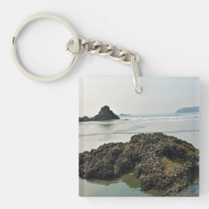 Meyers Beach North, Gold Beach, Oregon Keychain