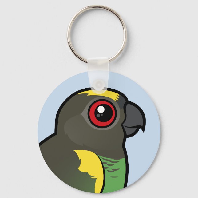 Meyer's Parrot Keychain (Front)