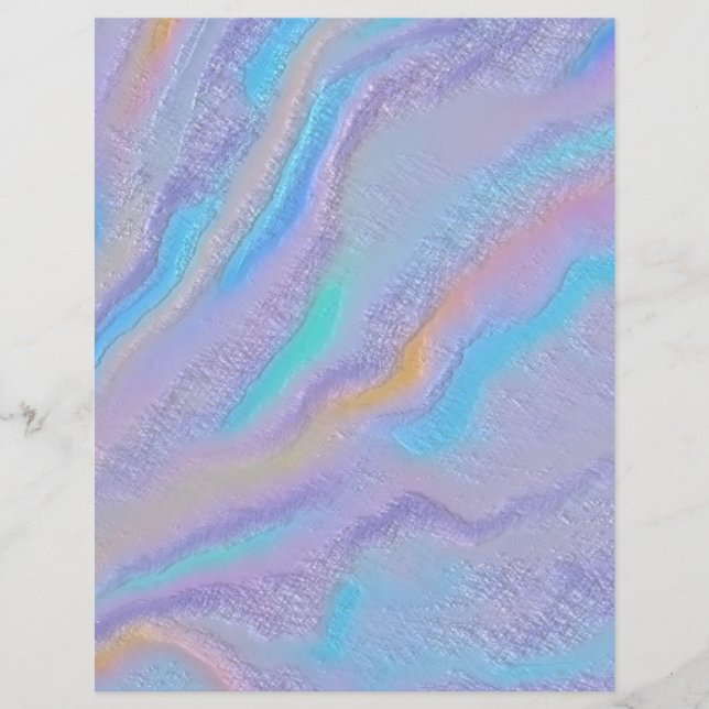 Mezmerizing Iridescent Stone Scrapbook Paper (Front)