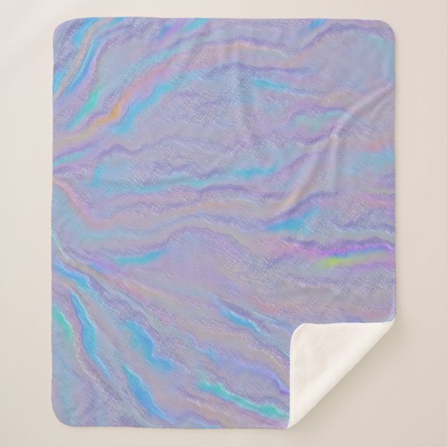 Mezmerizing Iridescent Stone Sherpa Blanket (Front)
