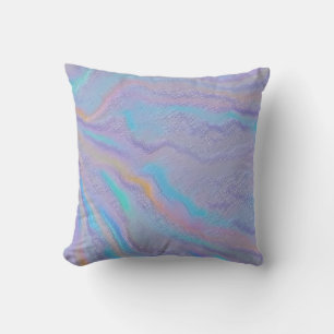 Mezmerizing Iridescent Stone Throw Pillow