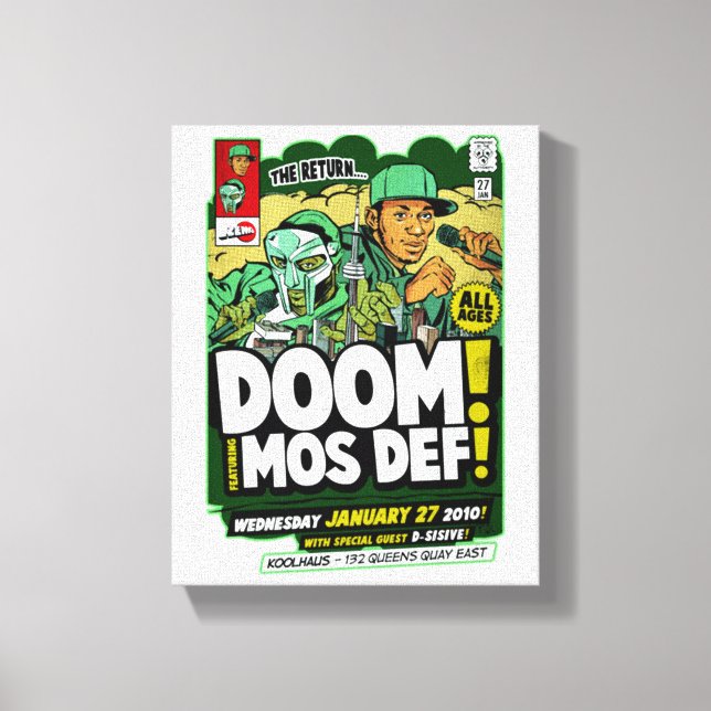 mf doom canvas print (Front)