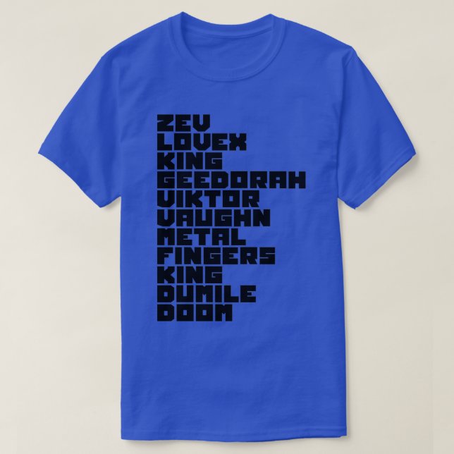 MF DOOM tribute  T-Shirt (Design Front)