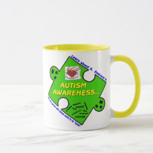 MFH2 TASSE - LargeGreenPuzzlePieceBorderWords