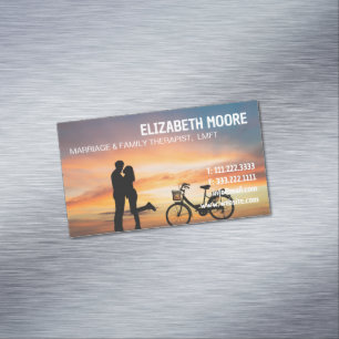 MFT Marriage And Family Therapist Magnetic Business Card