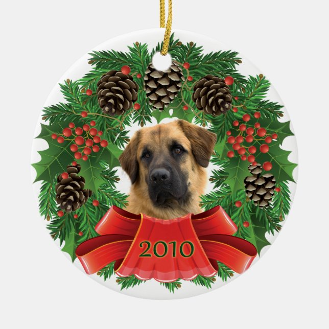 _MG_5825aChristmasWreath Ceramic Ornament (Front)