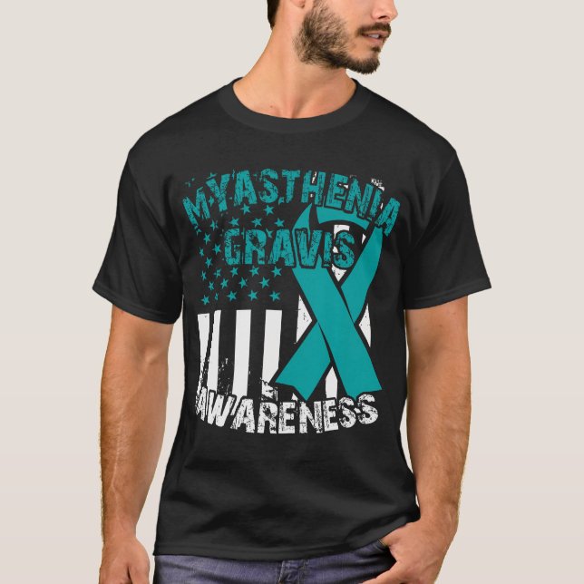 Mg Awareness T Shirt Myasthenia Gravis  (Front)