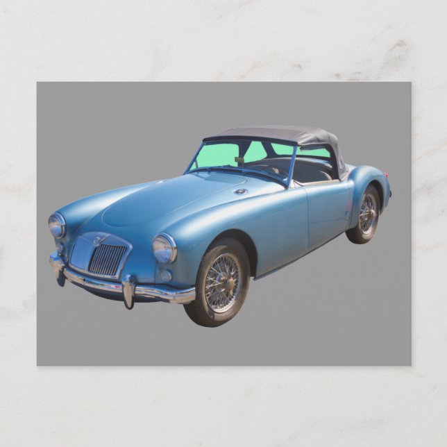 MG Convertible Sportscar Postcard (Front)