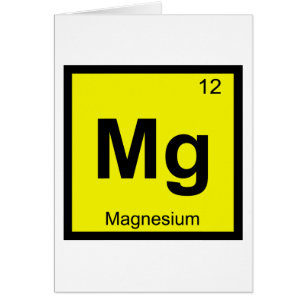 Mg - Magnesium Chemistry Periodic Table Symbol