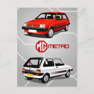 MG Metro Postcard