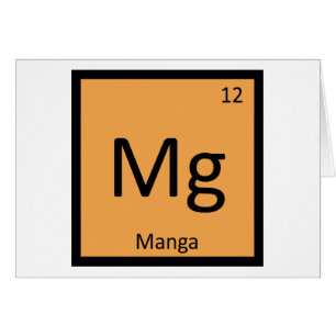 Mg - Symbole de tableau périodique de la chimie de