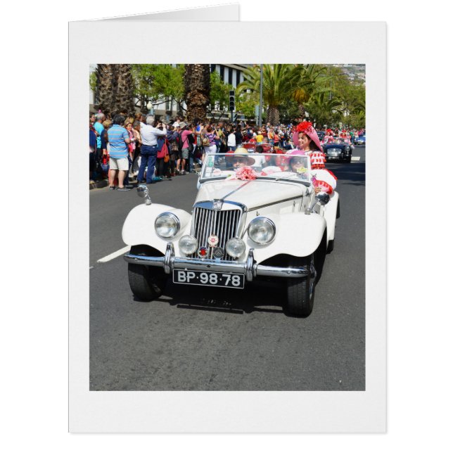 MG voiture dans la carte Madeira (Devant)