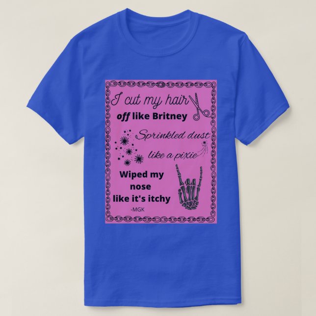 MGK Ay lyrics T-Shirt (Design Front)