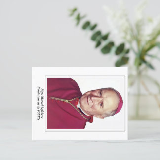Mgr Carte postale Marcel Lefebvre