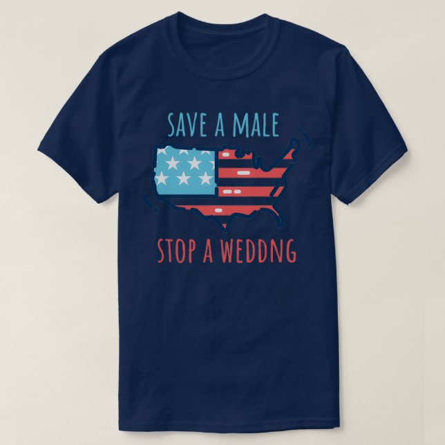 MGTOW Save A Male T-Shirt (Design Front)