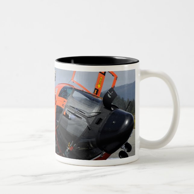 MH-65 Dolphin helicopter crashed at Arcata Airp Two-Tone Coffee Mug (Right)