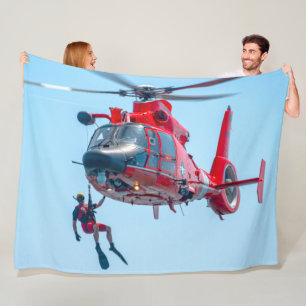 MH-65D DOLPHIN FLEECE BLANKET