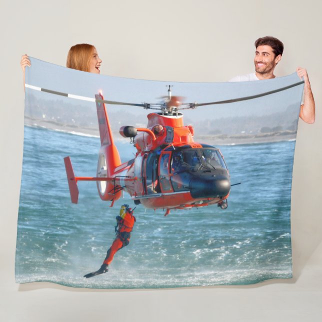 MH-65D DOLPHIN FLEECE BLANKET (In Situ)