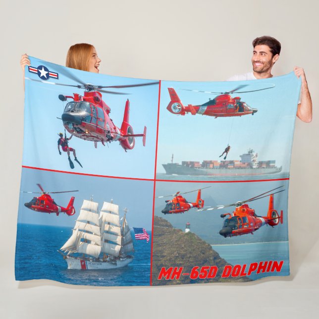MH-65D DOLPHIN FLEECE BLANKET (In Situ)