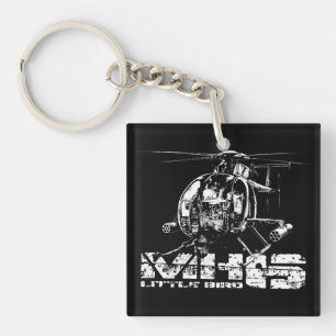 MH-6 Little Bird Double-Sided Square Acrylic Keyc Keychain