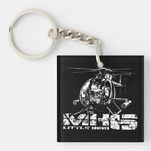 MH-6 Little Bird Double-Sided Square Acrylic Keyc Keychain (Front)
