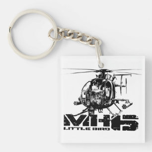 MH-6 Little Bird Double-Sided Square Acrylic Keyc Keychain