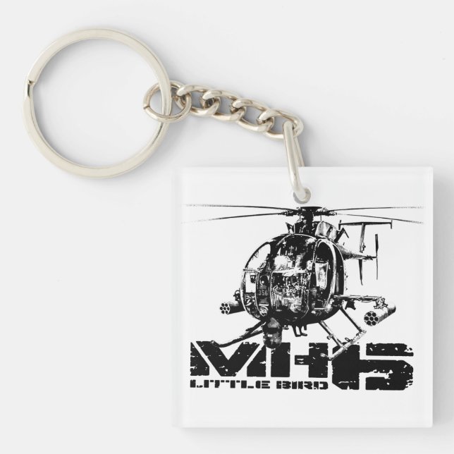 MH-6 Little Bird Double-Sided Square Acrylic Keyc Keychain (Front)
