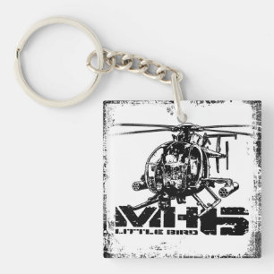 MH-6 Little Bird Double-Sided Square Acrylic Keyc Keychain