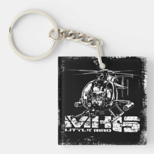 MH-6 Little Bird Double-Sided Square Acrylic Keyc Keychain