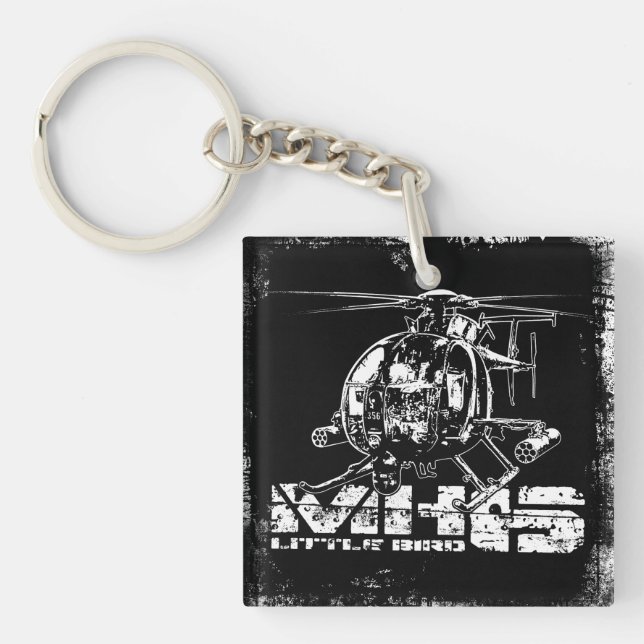 MH-6 Little Bird Double-Sided Square Acrylic Keyc Keychain (Front)
