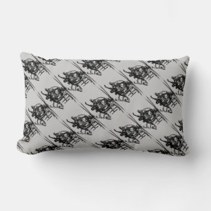 MH-6 Little Bird Polyester Lumbar Pillow 13" x 21"