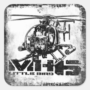 MH-6 Little Bird Square Sticker